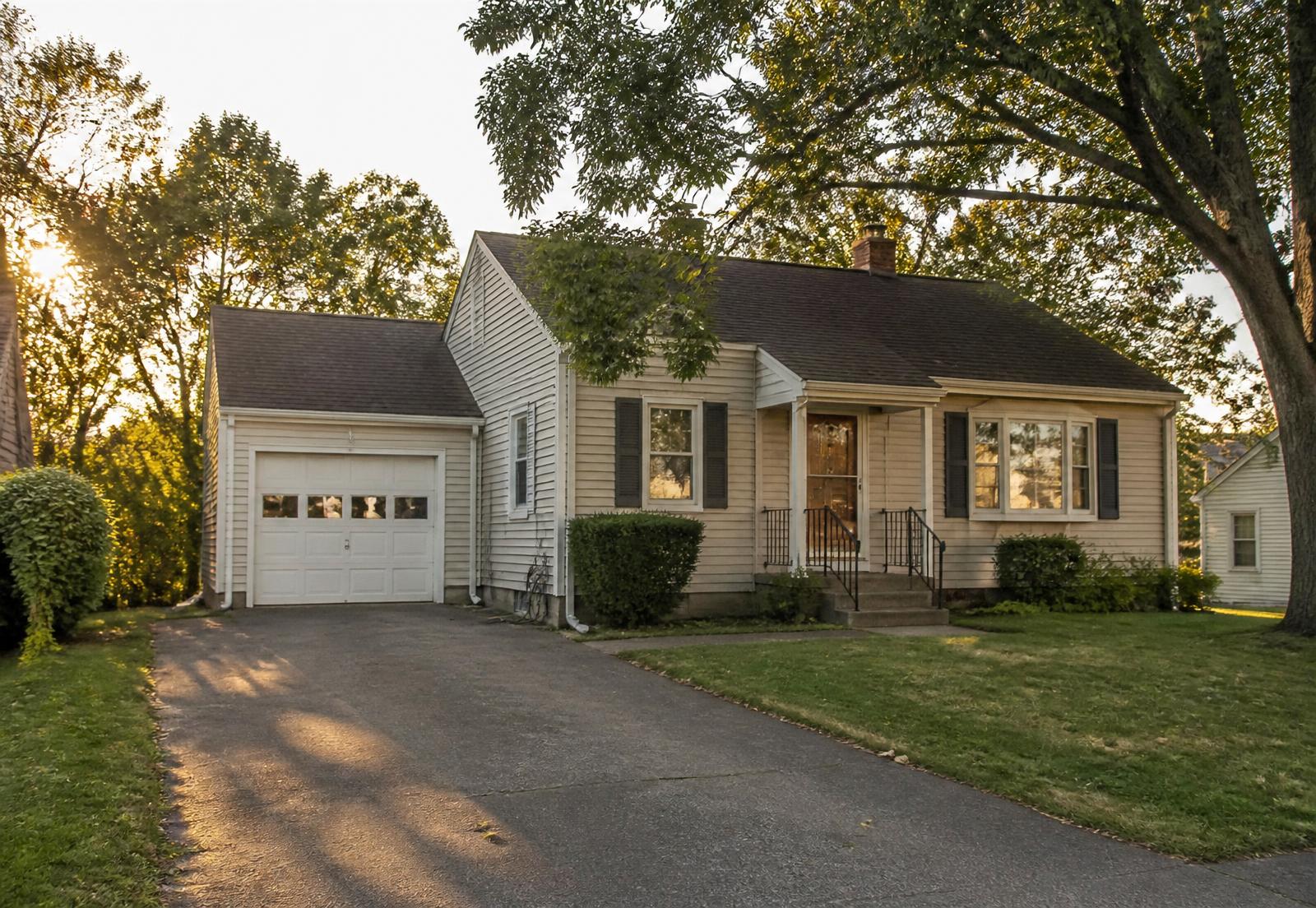 Suburban home at golden hour